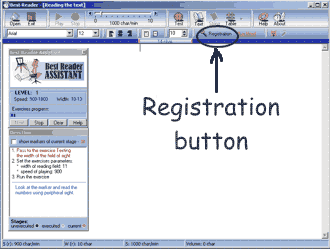 Registration button